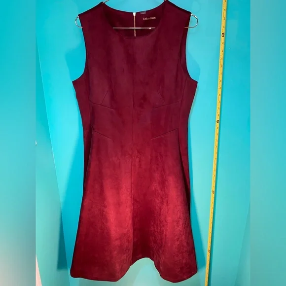 calvin klein pink suede dress Calvin Klein Women's Blush Suede Dress Size 2 Pink